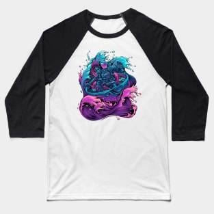 Cosmic Wave Baseball T-Shirt